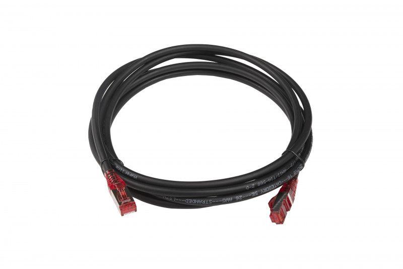 Патч-корд кат.5E F/UTP экранир. LSZH PC-LPM-STP-RJ45-RJ45-C5e-3M-LSZH-BK 3м черн. Hyperline 30963