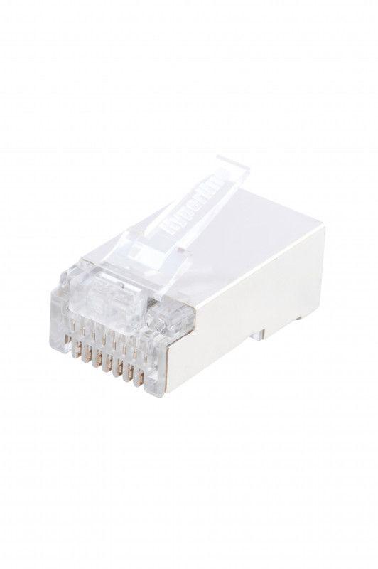 Разъем RJ45 (8P8C) под витую пару кат.5E экранир. PLUG-8P8C-U-C5-SH-100 универс. (для ож и мж кабеля