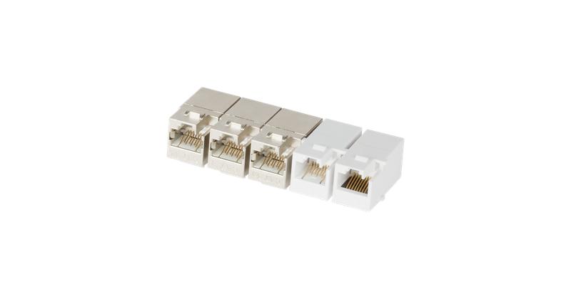 Соединитель типа Keystone для системы мониторинга кат.6a (Класс Ea) 500МГц RJ45-RJ45 (8P8C) полный э