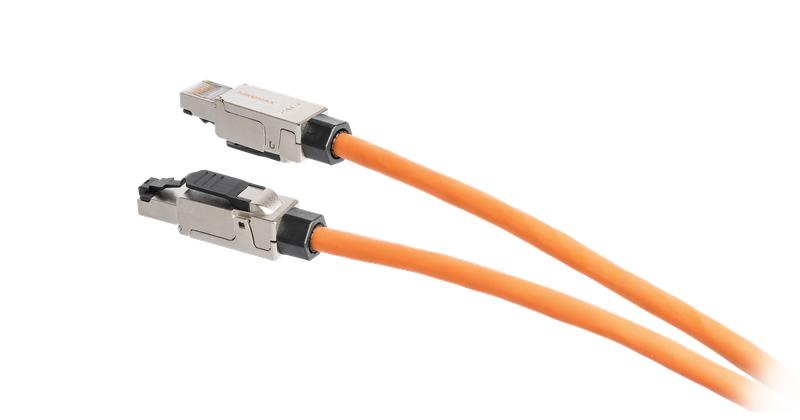 Коннектор RJ45/8P8C под витую пару кат. 6 (класс E) 250МГц. покрытие 50мкд универ. ножи T568B самоза