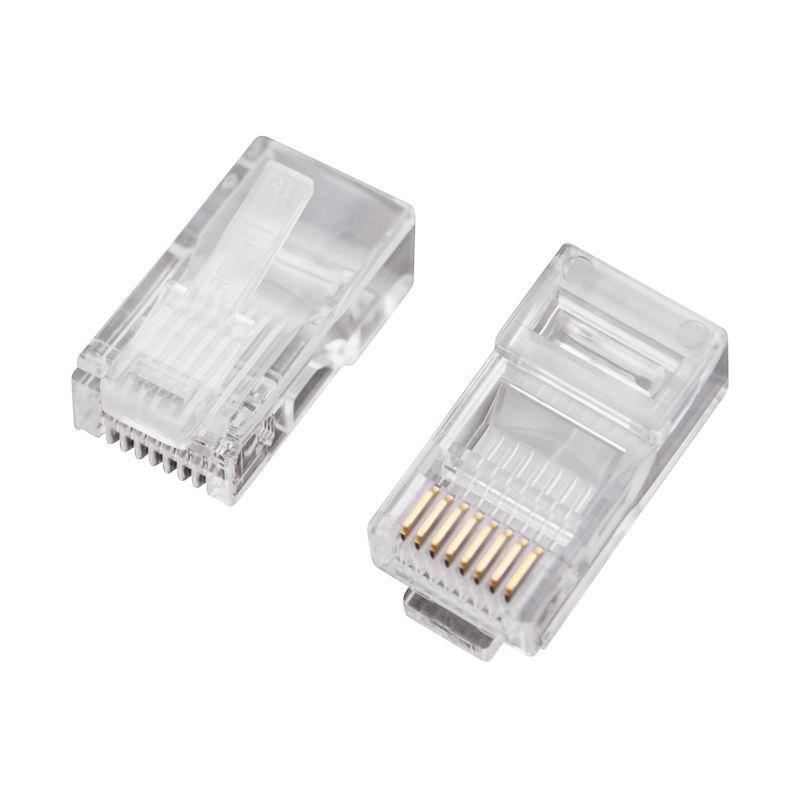 Джек компьютерный RJ45 (8P8C) кат.5E (уп.100шт) Rexant 05-1021