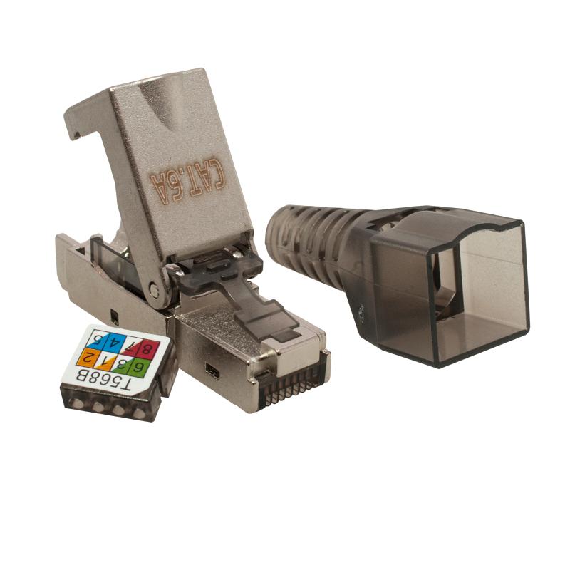 Коннектор RJ45 (8P8C) STP кат.6A безынструментальный SUPRLAN 10-0240