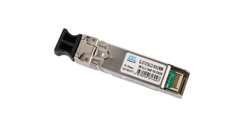 Модуль SFP+CWDM 10Гбит/с два волокна SM 2xLC 1470нм 24dB GIGALINK GL-OT-ST24LC2-1470-CWDM