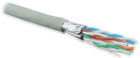 Кабель витая пара U/FTP кат.6 4х2х23AWG solid LSZH нг(А)-HF UFTP4-C6-S23-IN-LSZH-GY-500 (м) Hyperlin