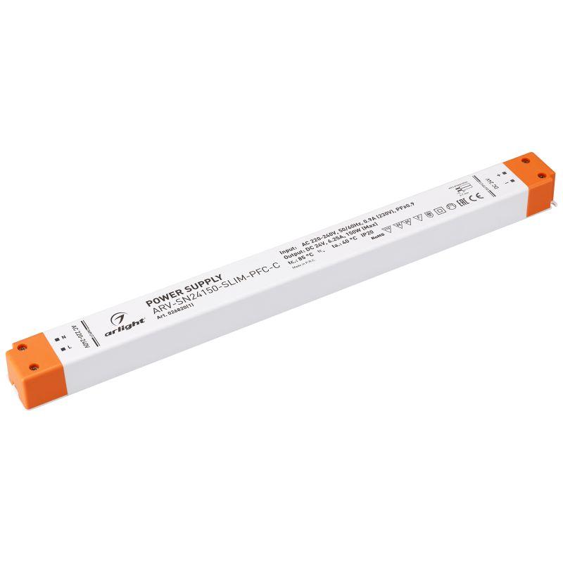 Блок питания ARV-SN24150-SLIM-PFC-C 24В 6.25А 150Вт IP20 пластик Arlight 026820(1)