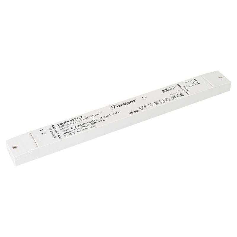 Блок питания ARV-SP-24250-LINEAR-PFC 24В 10.42А 250Вт IP20 пластик 5 лет Arlight 032627