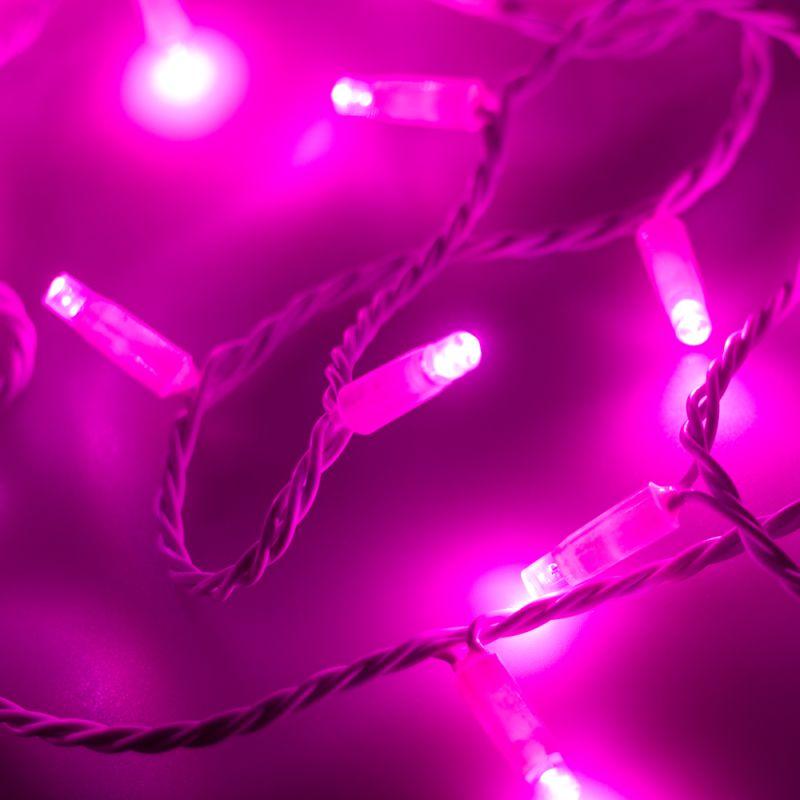 Гирлянда светодиодная ARD-STRING-CLASSIC-10000-WHITE-100LED-FLASH PINK230В 7Вт IP65 Ardecoled 025822