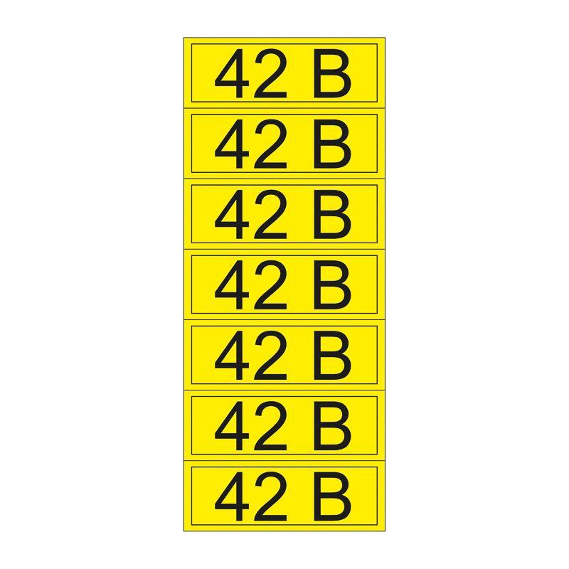 Наклейка знак электробезопасности "42В" 35х100мм Rexant 55-0003-1