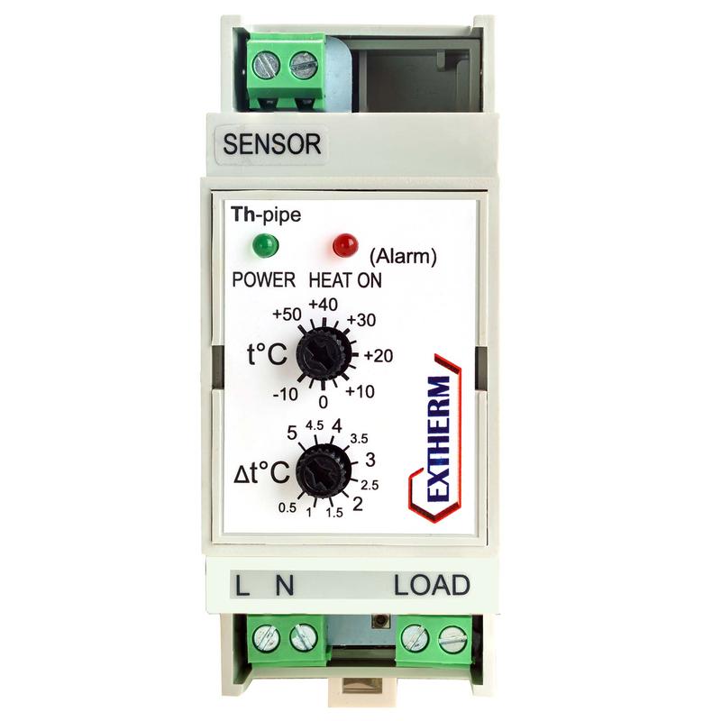 Термостат для управления системой электрообогрева на трубопроводах/резервуарах с настраиваемым гисте