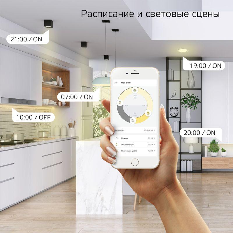 Лампа светодиодная умная Smart Home 7Вт A60 грушевидная 2700К тепл. бел. E27 806лм диммир. управлени