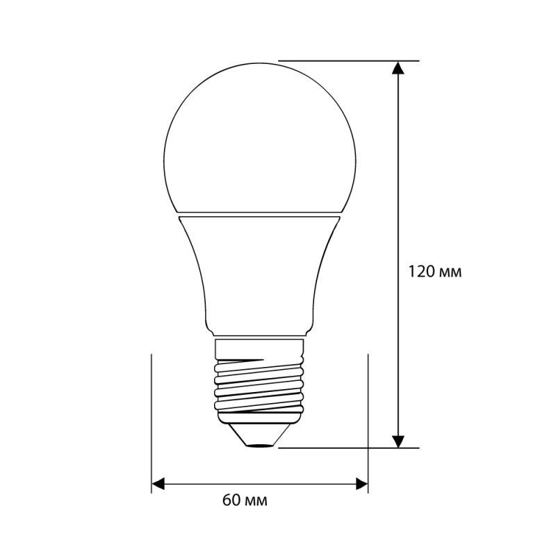 Лампа светодиодная LED13-A60/845/E27 13Вт грушевидная матовая 4500К бел. E27 1085лм 170-265В Camelio