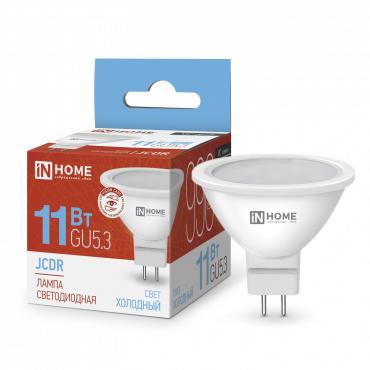 Лампа светодиодная LED-JCDR-VC 11Вт рефлектор 6500К холод. бел. GU5.3 990лм 230В IN HOME 46906120247