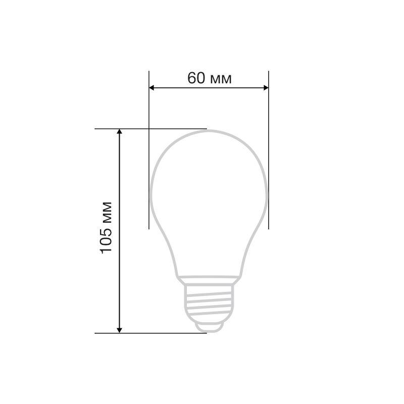 Лампа филаментная Груша A60 11.5Вт 1380лм 2700К E27 прозр. колба Rexant 604-076