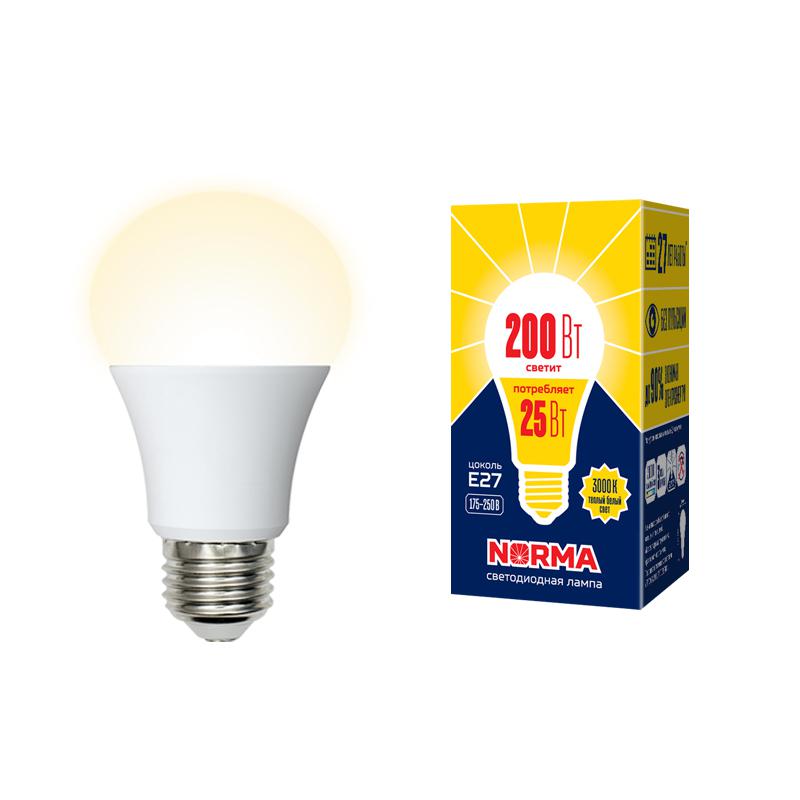 Лампа светодиодная LED-A70-25W/3000K/E27/FR/NR Norma 25Вт матовая 3000К тепл. бел. E27 (упак. картон