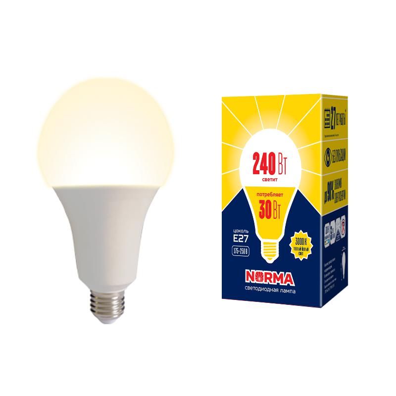 Лампа светодиодная LED-A95-30W/3000K/E27/FR/NR Norma 30Вт матовая 3000К тепл. бел. E27 (упак. картон