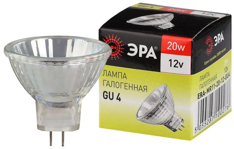 Лампа галогенная GU4-MR11-20W-12V-30Cl ЭРА C0027361