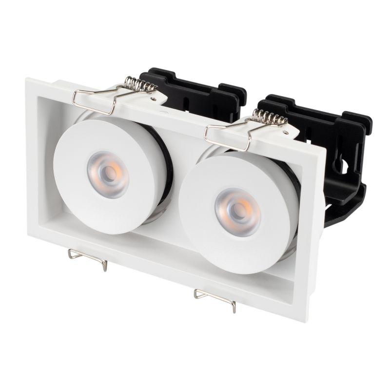 Светильник светодиодный CL-SIMPLE-S148x80-2x9W Warm3000 WH 45 deg IP20 металл Arlight 026876