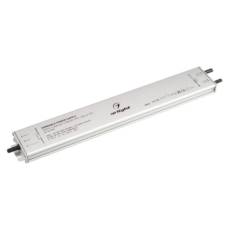 Блок питания ARPV-LG48400-LINEAR-PFC-DALI2-PD 48В 8.3А 400Вт IP67 металл Arlight 037926