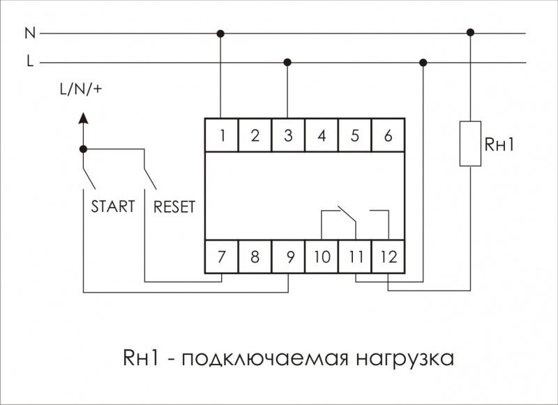 Реле времени PCS-516 8А 230В 1 перекл. IP20 многофункц. вход: START/RESET монтаж на DIN-рейке (анало