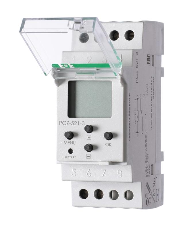 Реле времени программируемое циклическое PCZ-521-3 F&F EA02.002.018