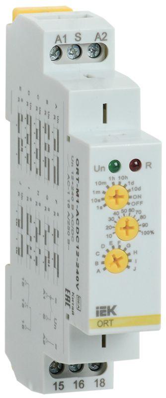 Реле времени многофункц. ORT 1 контакт 12-240В AC/DC IEK ORT-M1-ACDC12-240V