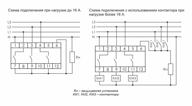 Переключатель фаз PF-431 (с приоритетной фазой; монтаж на DIN-рейке 35мм 3х400/230+N 3х16А IP20) F&F