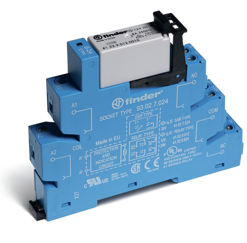 Модуль интерфейсный электромеханич. реле 2CO 8А AgNi 230-240В AC IP20 винт. клеммы FINDER 3852823000