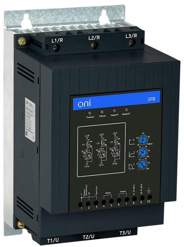 Устройство плавного пуска SFB 3Ф 380В 45кВт 90А Uупр 110-220В Modbus ONI SFB-33-45-A-10