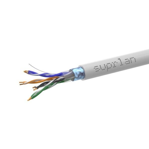 Кабель витая пара F/UTP кат.5E 4х2х24AWG solid Cu LSZH нг(А)-HF In. Standard (м) SUPRLAN 01-1023-1