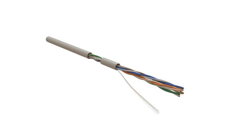 Кабель витая пара U/UTP кат.5E 4х2х24AWG solid PVC UUTP4-C5E-S24-IN-PVC-GY-305 сер. (м) Hyperline 41