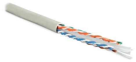 Кабель витая пара U/UTP кат.6 4х2х23AWG solid PVC UUTP4-C6-S23-IN-PVC-GY-305 сер. (м) Hyperline 4204