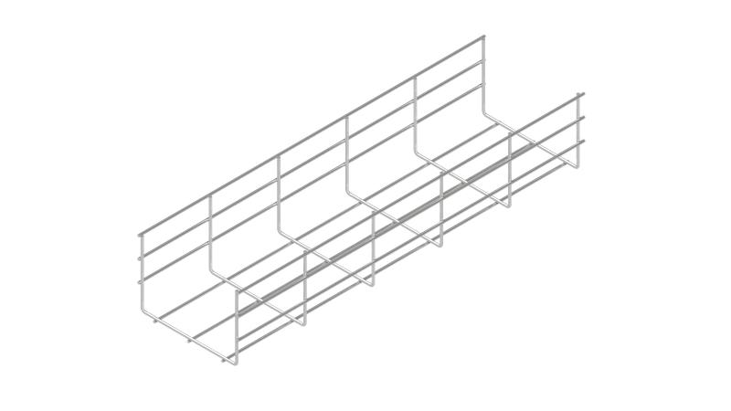 Лоток проволочный 150х100 L3000 сталь 4мм PL100-150-3000 оцинк. КМ LO0236