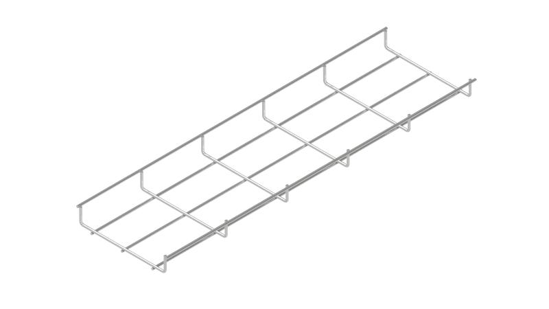 Лоток проволочный 150х30 L3000 сталь 4мм PL30-150-3000 оцинк. КМ LO26648