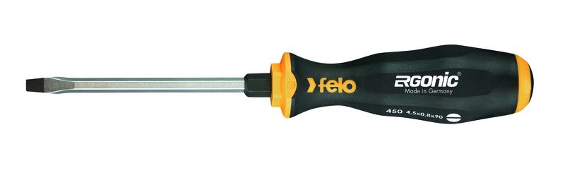 Отвертка плоская шлицевая ударная Ergonic 7.0х1.2х130 Felo 45007040