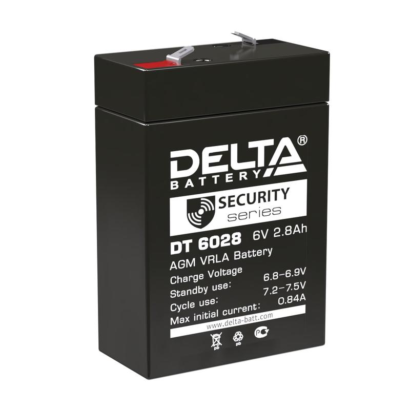 Аккумулятор ОПС 6В 2.8А.ч Delta DT 6028