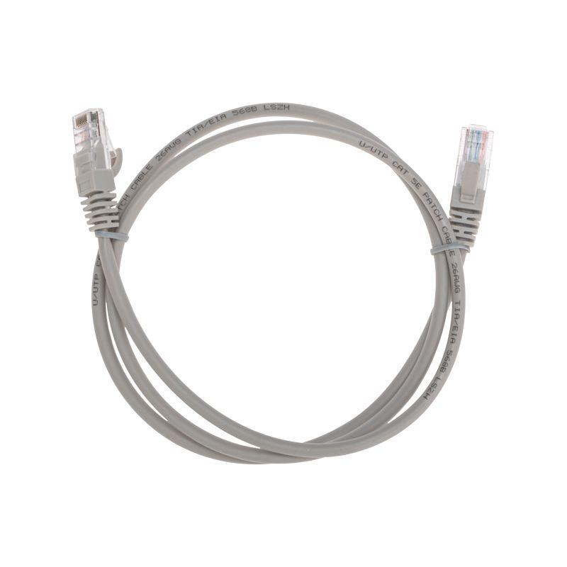 Патч-корд U/UTP CAT 5e RJ45-RJ45 26AWG LSZH сер. 1м Rexant 02-0100-1