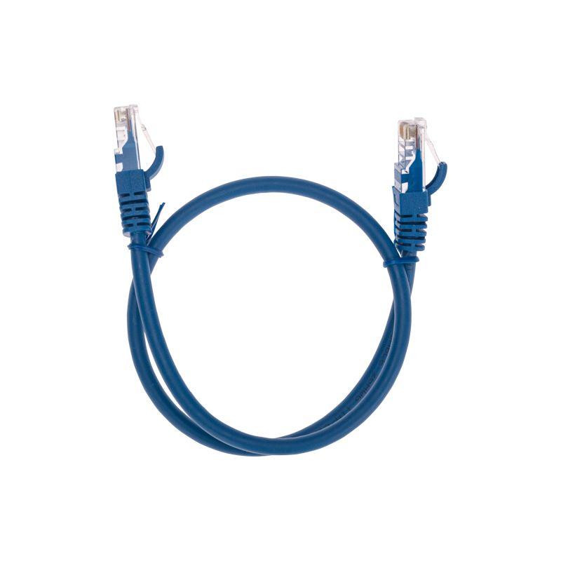 Патч-корд U/UTP CAT 6 RJ45-RJ45 26AWG LSZH син. 0.5м Rexant 02-0294-05