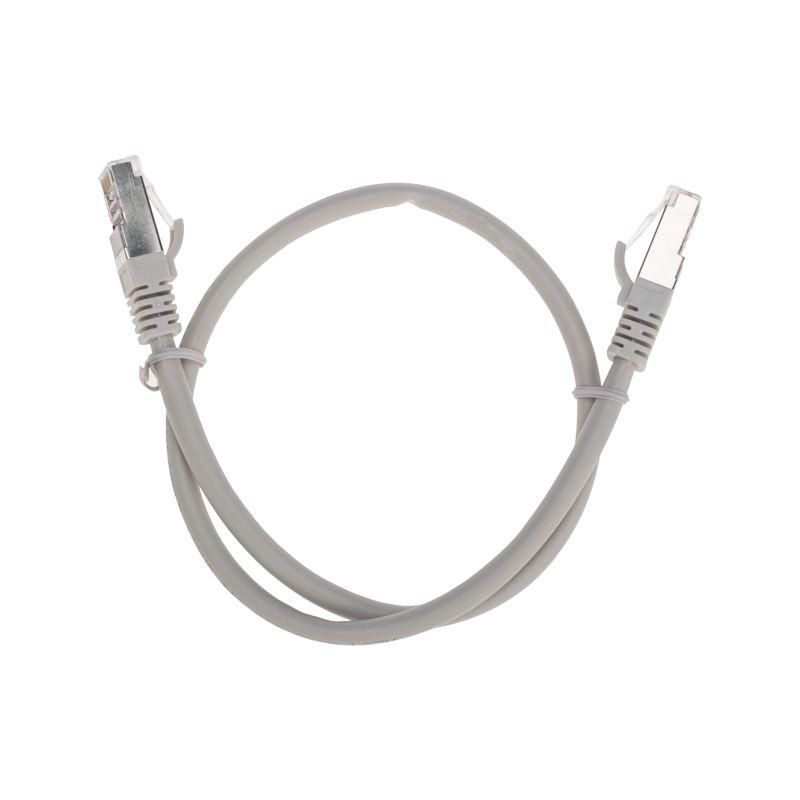 Патч-корд S/FTP CAT 6A (10G) RJ45-RJ45 28AWG LSZH сер. 0.5м Rexant 02-0390-05