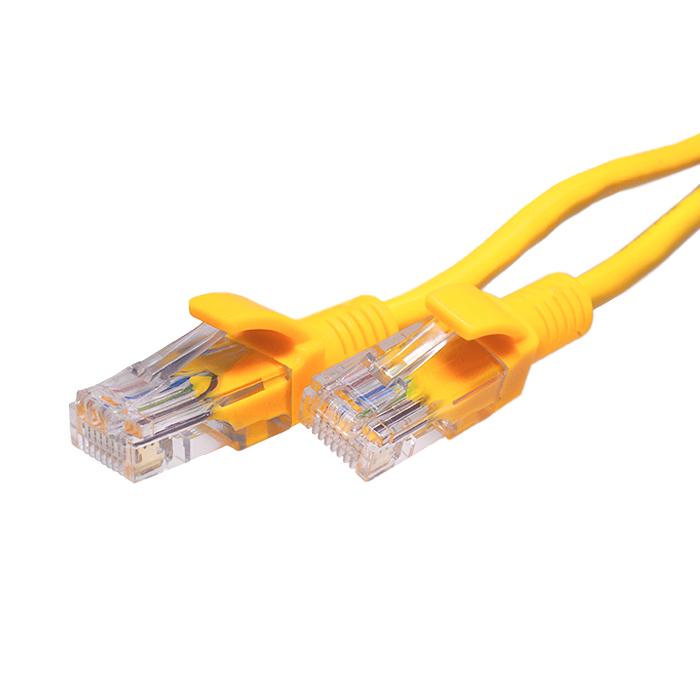 Патч-корд UTP 5e 4х2 26AWG (7х0.16мм) Cu LSZH 3м желт. SUPRLAN 10-0164