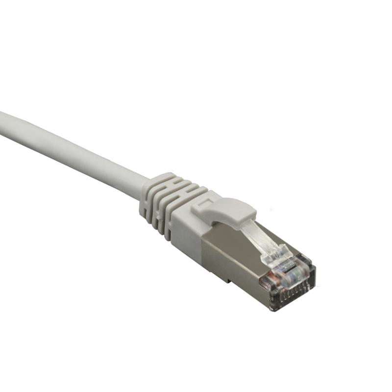 Патч-корд FTP 6 4х2 24AWG (7х0.2мм) Cu LSZH 0.5м сер. SUPRLAN 10-0705