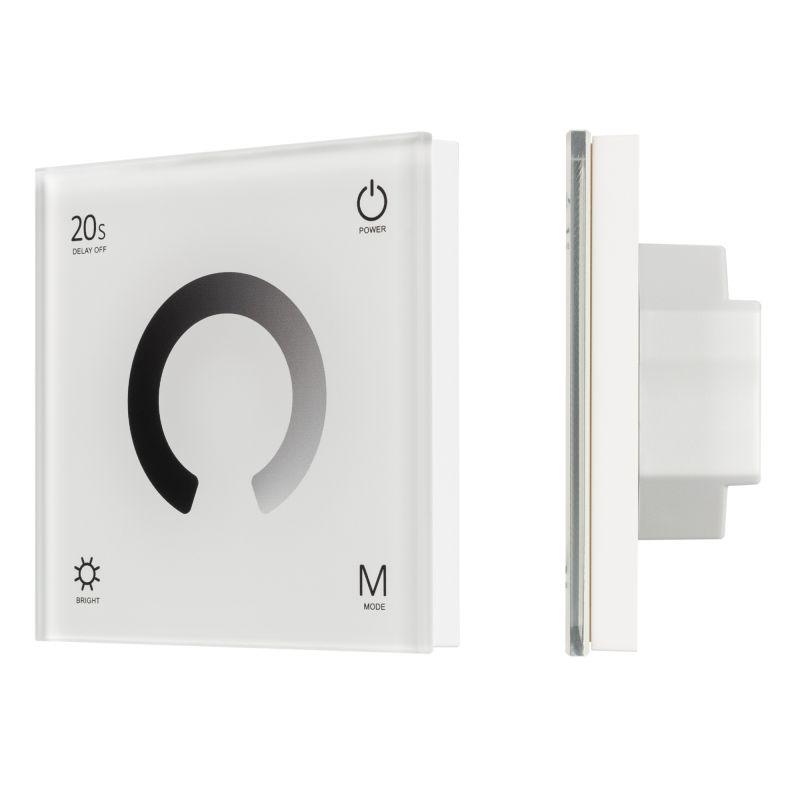 Панель SMART-P4-DIM-G-IN White (12-24В 4х3А Sens 2.4G) (IP20 пластик) Arlight 034774