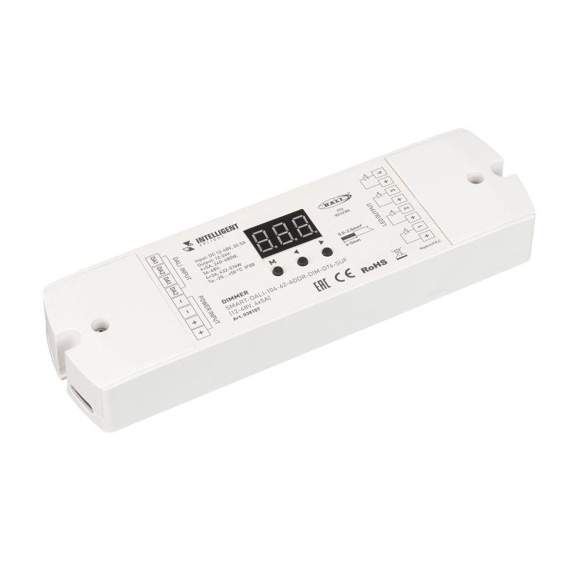 Диммер SMART-DALI-104-62-ADDR-DIM-DT6-SUF (12-48В 4х5А) (IP20 пластик) INTELLIGENT ARLIGHT 038157