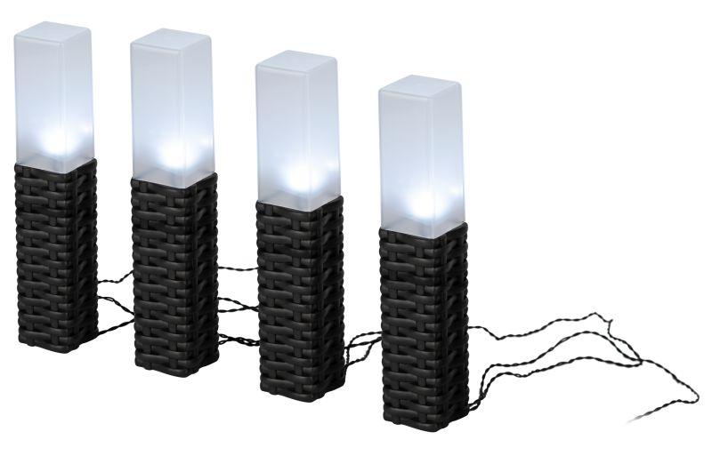 Светильник садовый Ротанг высота 41см 4LED на солнечной батарее (уп.4шт) Эра Б0062362