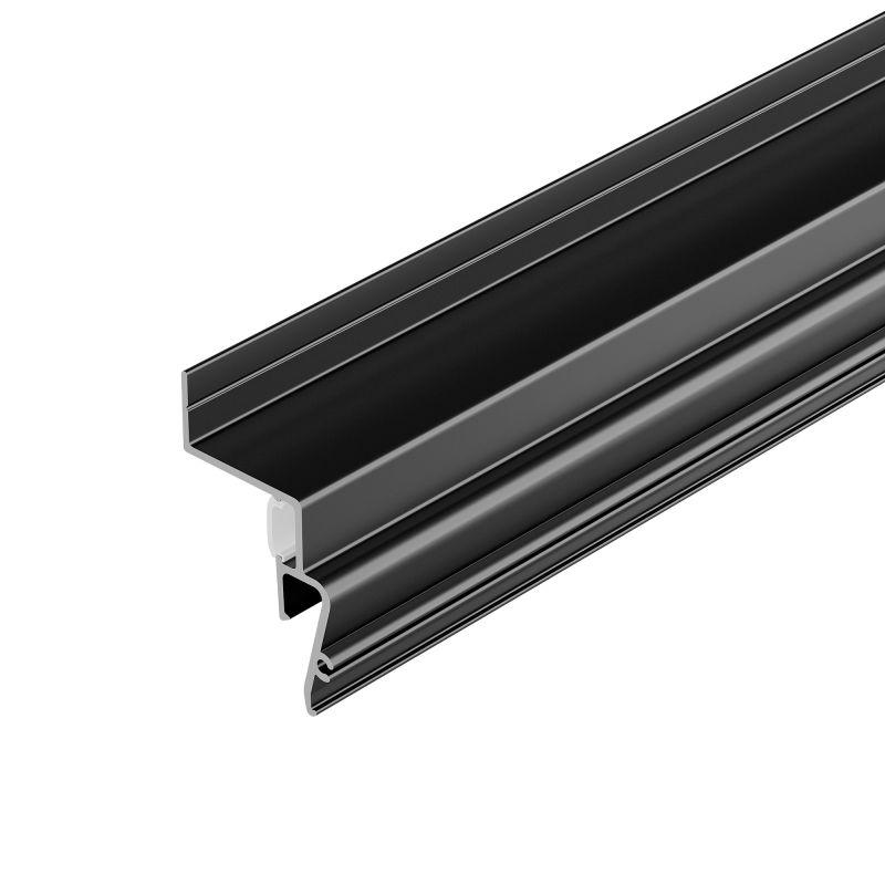 Профиль STRETCH-SHADOW-2000 BLACK (A2-CONTOUR-PRO) 2м алюминий Arlight 039510