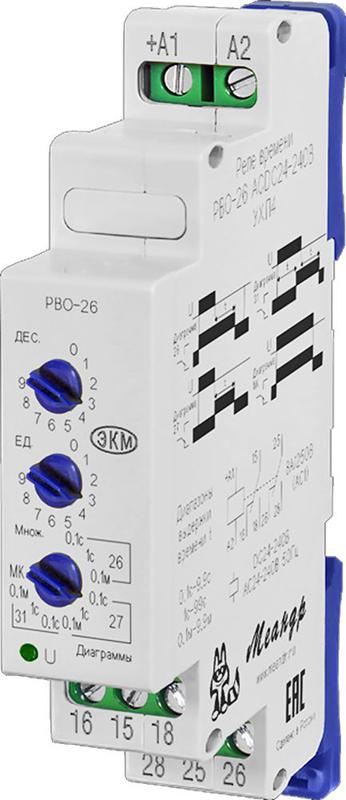 Реле времени РВО-26 ACDC24-240В УХЛ2 (спец.) Меандр A8302-16930678