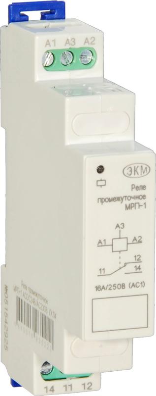 Реле промежуточное МРП-1 ACDC12В УХЛ4 Меандр A8302-16932436