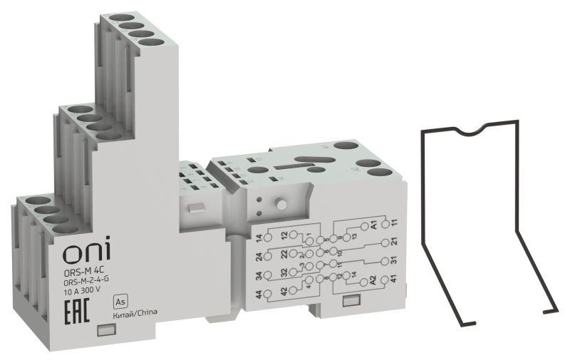 Розетка трехъярусная ORS-M для реле ORM 4C ONI ORS-M-2-4-G