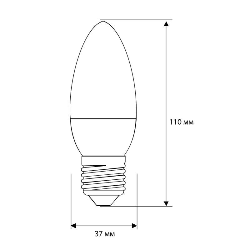 Лампа светодиодная LED12-C35/845/E27 12Вт 220В Camelion 13690