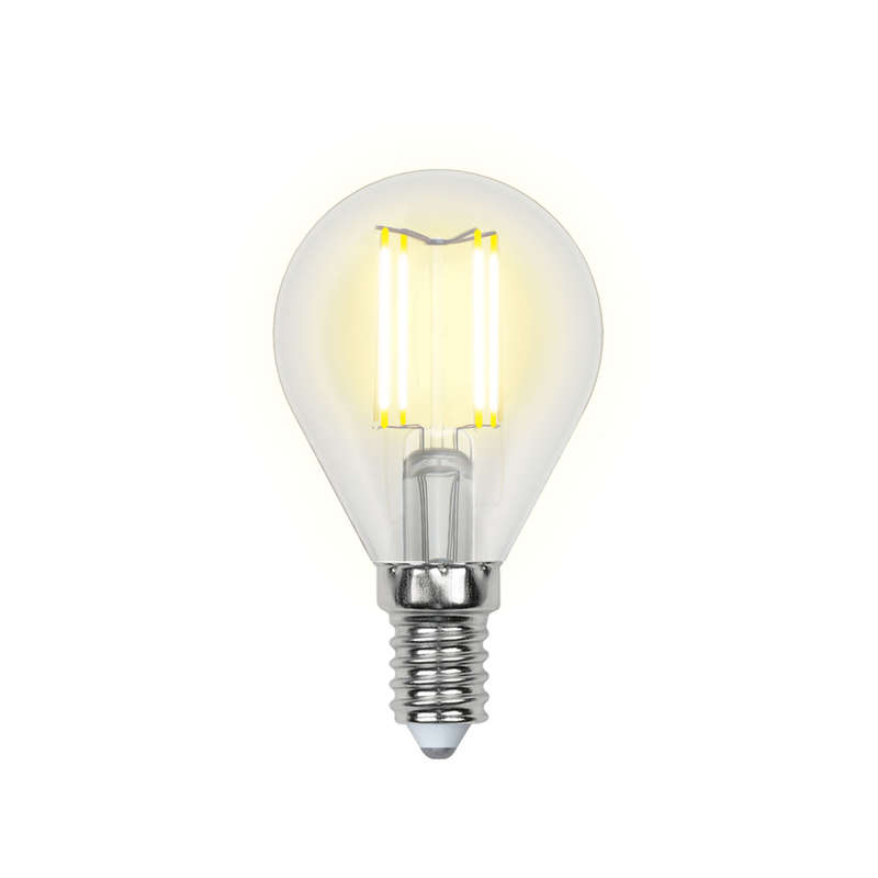 Лампа светодиодная LED-G45-7.5Вт/NW/E14/CL GLA01TR прозр. Uniel UL-00003254