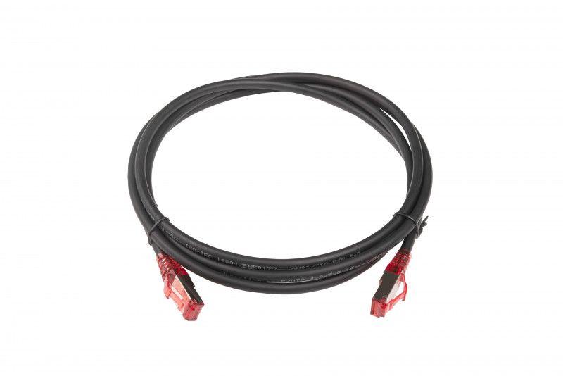 Патч-корд кат.5E F/UTP экранир. LSZH PC-LPM-STP-RJ45-RJ45-C5e-2M-LSZH-BK 2м черн. Hyperline 230097